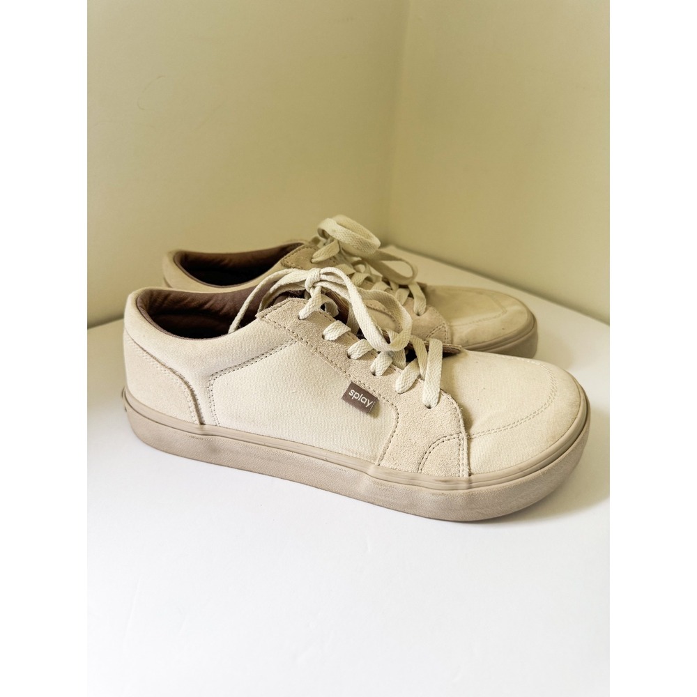 Splay REV LT Barcelona Barefoot Sneakers Sand Beige Canvas Suede Men 8 Women 10